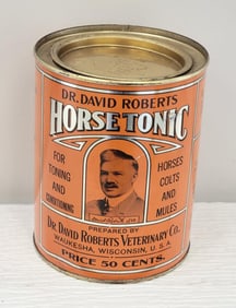 Dr. David Roberts Horse Tonic Metal Can