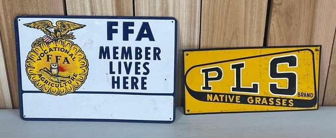 FFA & PLS Grass Metal Signs