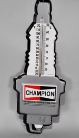 Champion Spark Plugs Metal Thermometer