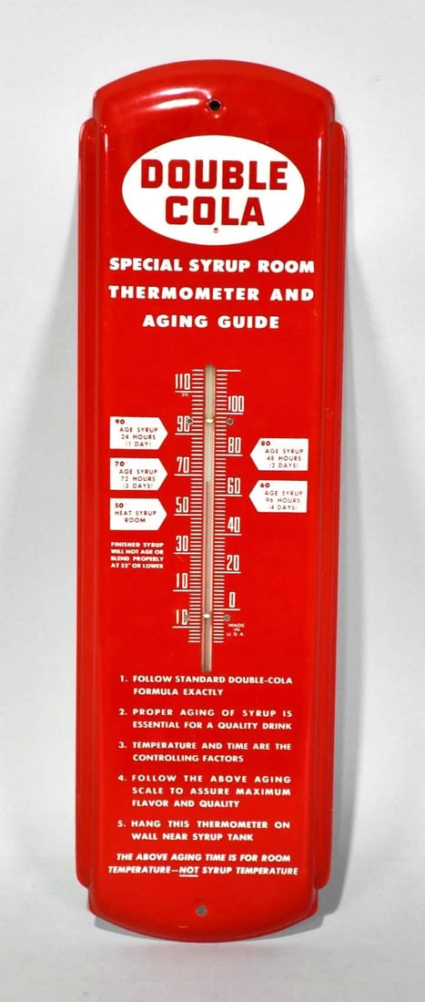 Double Cola "Special Syrup Room" Metal Thermometer (TAC) (1 of 4)