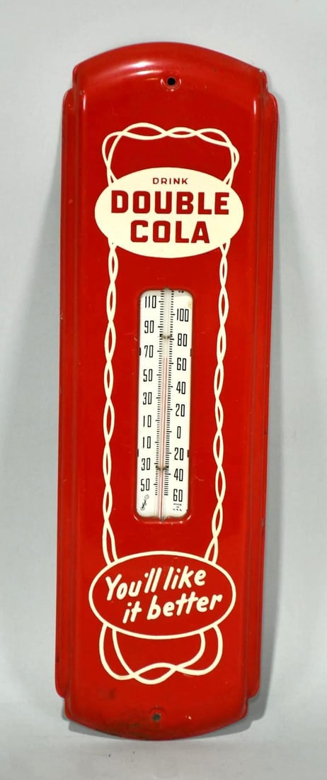 Double Cola "You'll like it better" Metal Thermometer(TAC) (1 of 4)