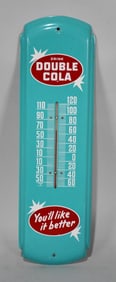Drink Double Cola "You'll Like it better" Metal Thermometer (TAC)