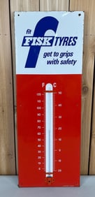 Fisk Tyres "get to grips with safety" Porcelain Thermometer (TAC)