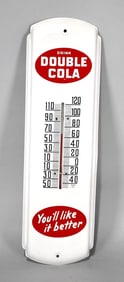 Drink Double Cola "You'll Like it better" Metal Thermometer (TAC)