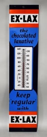 Ex-Lax "the Chocolated Laxative" Porcelain Thermometer (TAC)