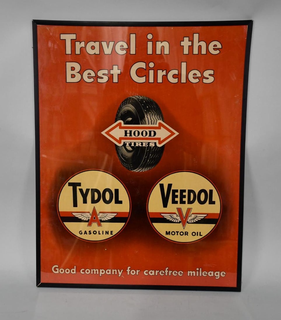 Hood Tires w/ Veedol / Tydol Advertisement (1 of 3)