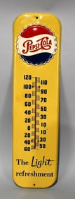 Pepsi-Cola The Light Refreshment Metal Thermometer (TAC)