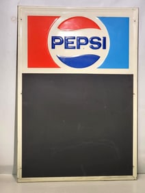 Pepsi w/Logo Large Metal Menu Board Sign (TAC)