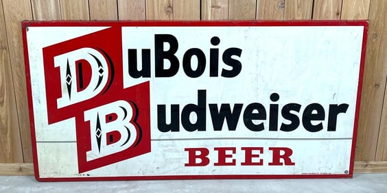 DuBois Budweiser Beer Metal Sign (TAC)