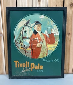 Tivoli Pale Beer w/Image Metal Sign (TAC)