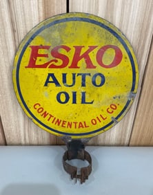 ESKO Auto Oil Continental Oil Co. Porcelain Lubster Sign (TAC)