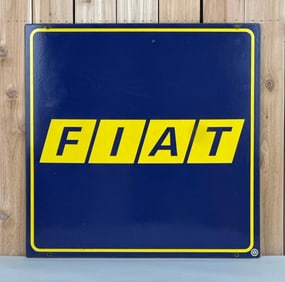 FIAT (auto) Porcelain Dealership Sign (TAC)
