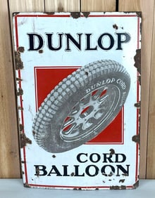 Dunlop Cord Balloon (tires) Porcelain Sign (TAC)