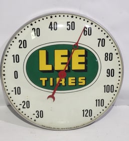 Lee Tires Round Thermometer