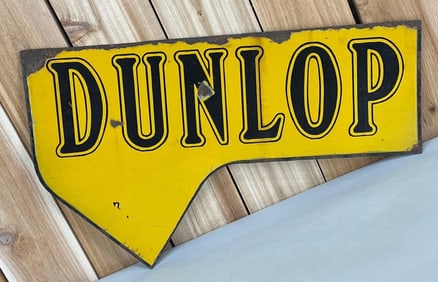 Dunlop (tires) Porcelain Sign