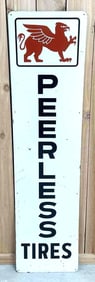 Peerless Tires w/Logo Metal Sign (TAC)