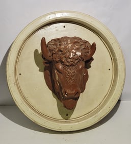 Saloon Plaster Buffalo Head Display