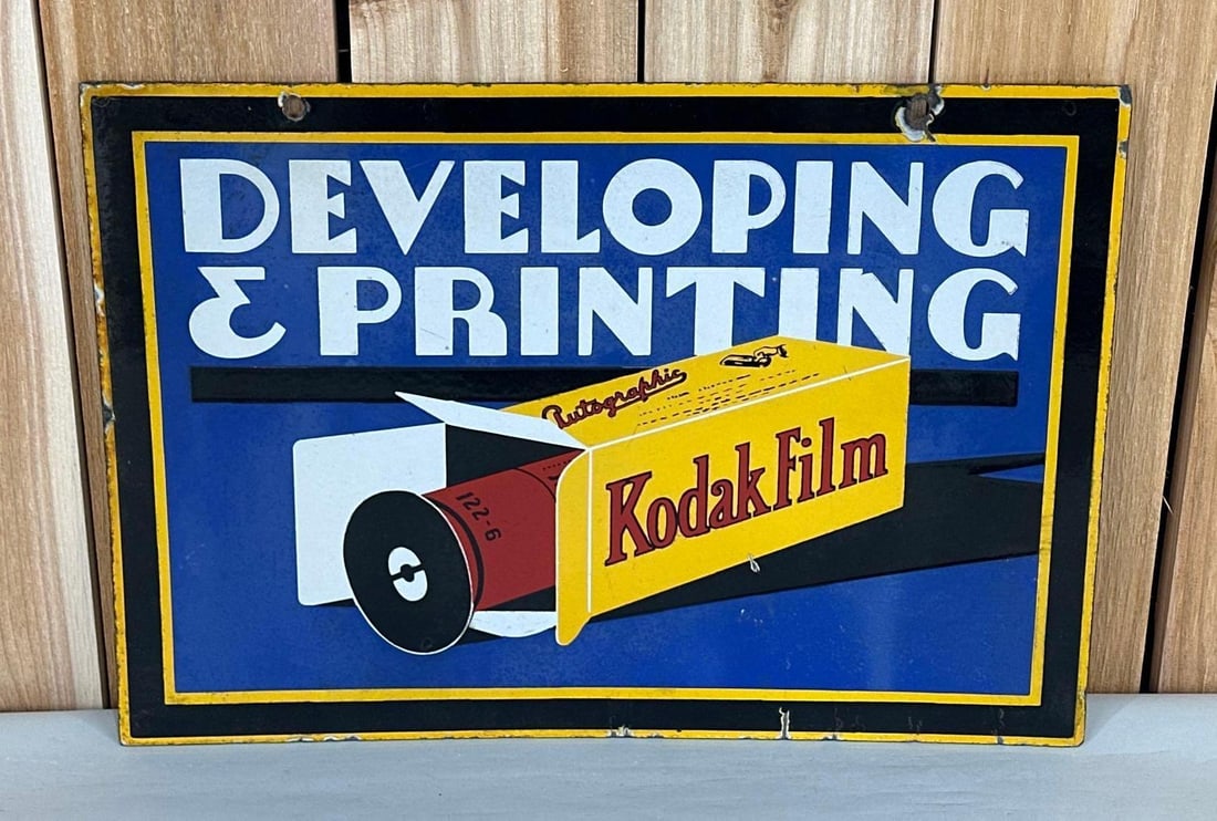 Kodak Film Developing & Printing Porcelain Sign (TAC) (1 of 3)