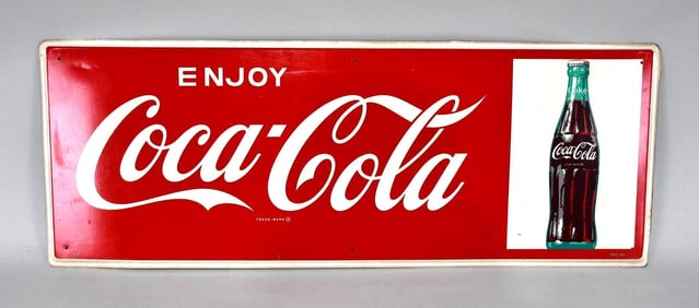 Enjoy Coca-Cola w/Bottle Metal Sign (TAC)