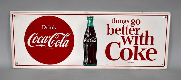 Drink Cola-Cola "things go better with Coke Metal Sign (TAC)