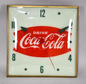 Drink Coca-Cola Lighted Clock