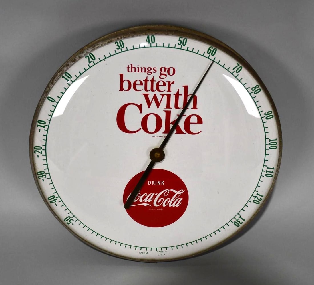 Drink Coca-Cola "thing go better with Coke" Round Thermometer (1 of 4)