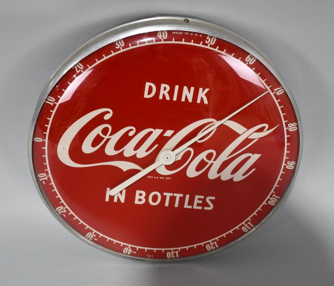 Drink Coca-Cola in Bottles Round Thermometer (1 of 3)