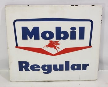 Mobil Regular Porcelain Pump Sign (TAC)
