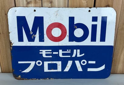Mobil Porcelain Sign
