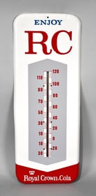 Enjoy RC Royal Crown Cola Metal Thermometer (TAC)