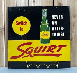 Squirt "Never an after-thirst" Metal Sign (TAC)
