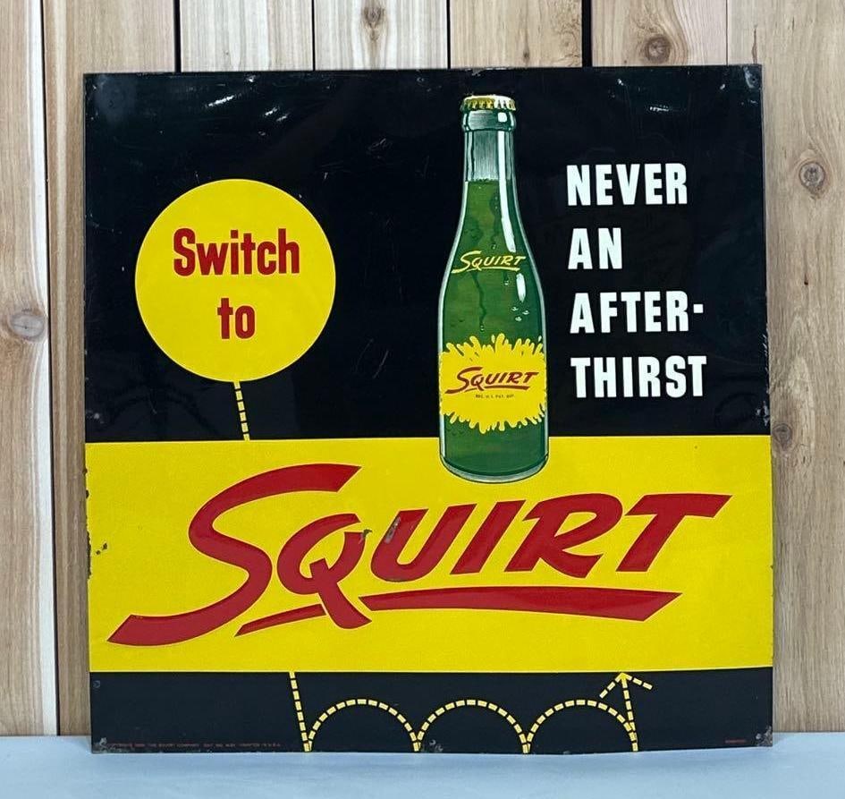 Squirt "Never an after-thirst" Metal Sign (TAC) (1 of 5)