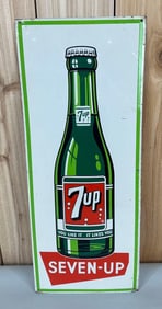 7up w/Bottle Metal Sign (TAC)