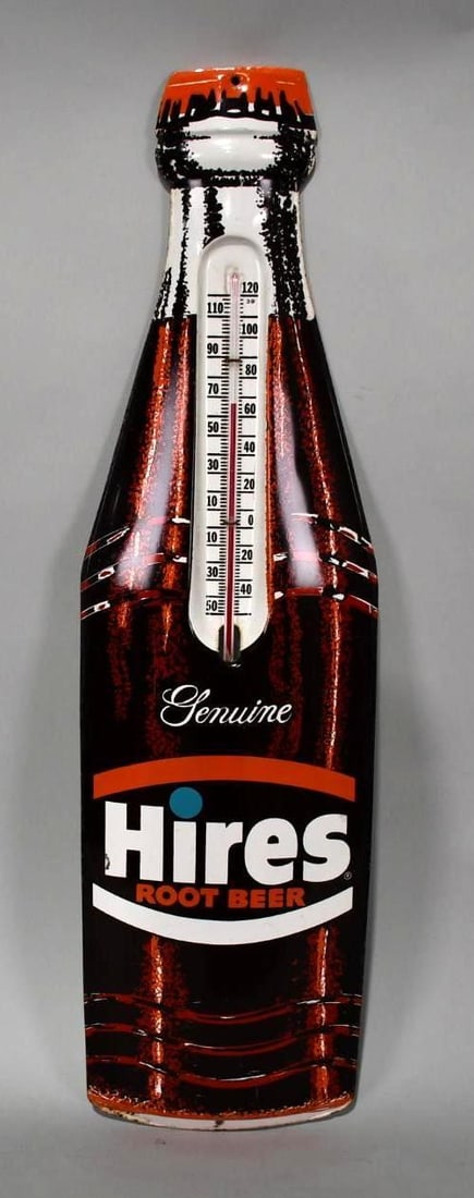 Genuine Hires Root Beer Metal Bottle Thermometer (TAC) (1 of 5)