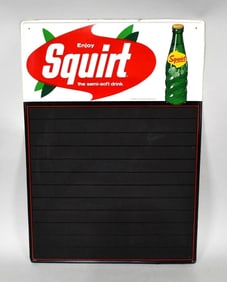 Enjoy Squirt w/Bottle Metal Menu Board Sign (TAC)