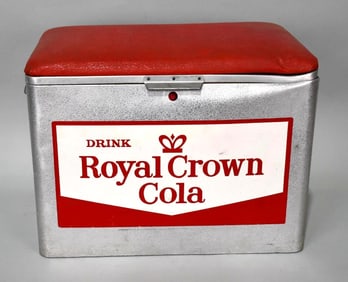 Royal Crown Cola Aluminum Cooler w/Cushion Cooler