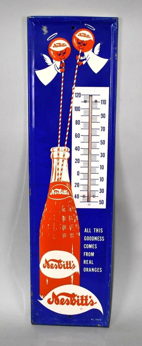 Nesbitt's w/Bottle Metal Thermometer (TAC) (1 of 6)
