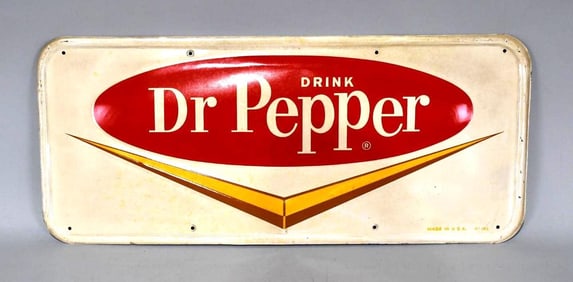 Drink Dr. Pepper w/Logo Metal Sign (TAC)
