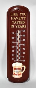 Belfast Old Fashioned Mug Root Beer Metal Thermometer (TAC)