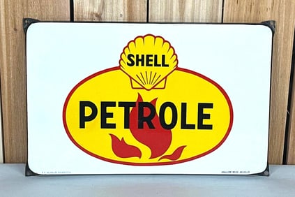 Shell Petrole w/Logo Porcelain Sign (TAC)