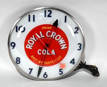 Royal Crown Cola Lighted Clock