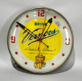 Large Drink Vernors Lighted Clock