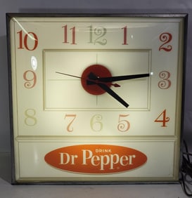 Drink Dr. Pepper Lighted Clock