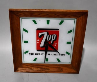 7up Lighted Clock