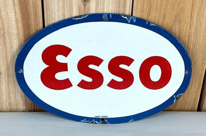 Small ESSO Porcelain Sign (TAC)