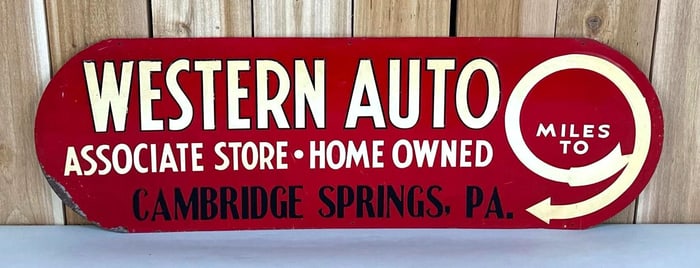Western Auto Metal Sign (TAC)