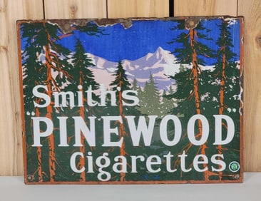 Smith's Pinewood Cigarettes Porcelain Sign (TAC)