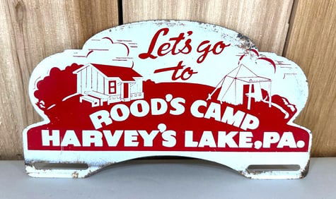 Let's go to Rood's Camp Harvey's Lake, Pa. Metal Attachment