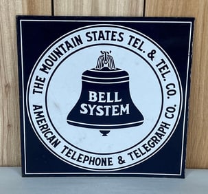 The Mountain States Tel & Tel. Co. Porcelain Sign
