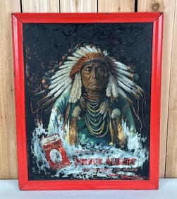 Prince Albert Tobacco w/Indian Image Metal Sign
